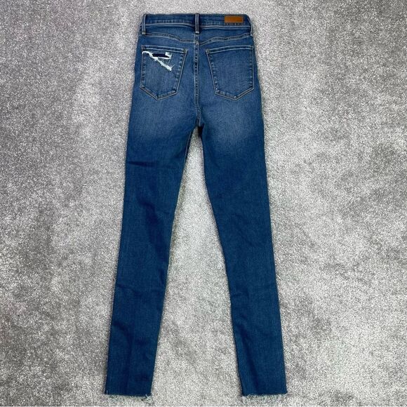 Abercrombie & Fitch Jeans Women's 23* Blue Skinny Ultra High Rise Dark Denim - Picture 3 of 12